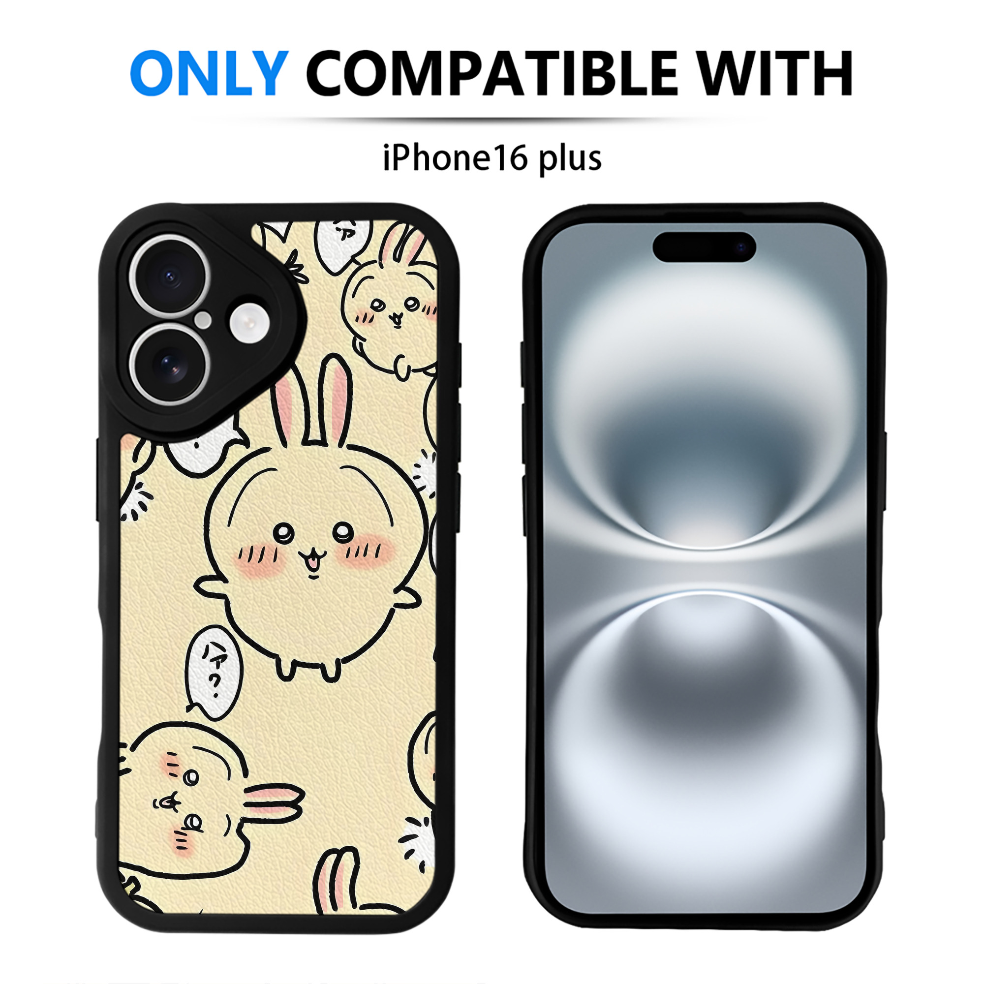 （画像用） ちいかわ Chii-kawa 【iPhone 16シリーズ対応】シリコンスマホケース（レザー調） 材質：シリコン